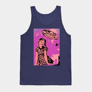 Pink Vintage UFO Tank Top